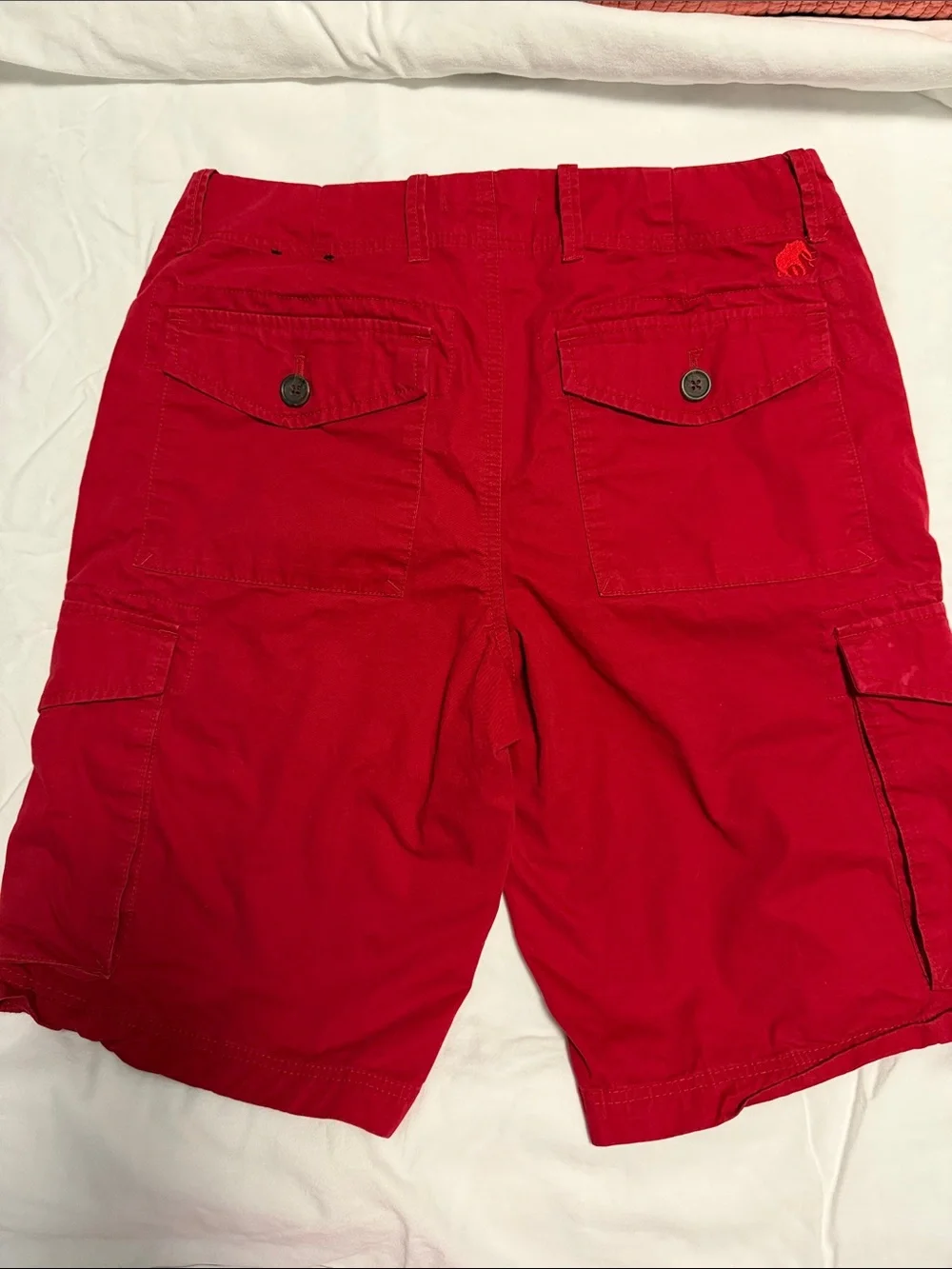 Banana Republic Men's Bright Red Cargo Shorts